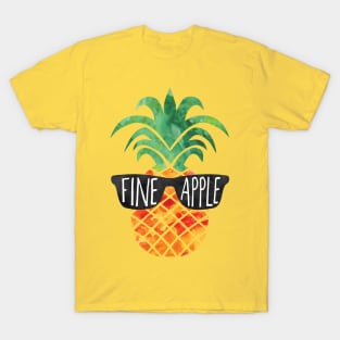 FINEapple - funny pun pineapple design T-Shirt